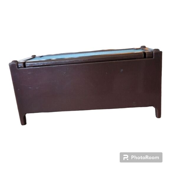 Fisher Price Loving Family Dollhouse Brown Blue Hope Chest Trunk - Picture 2 of 4